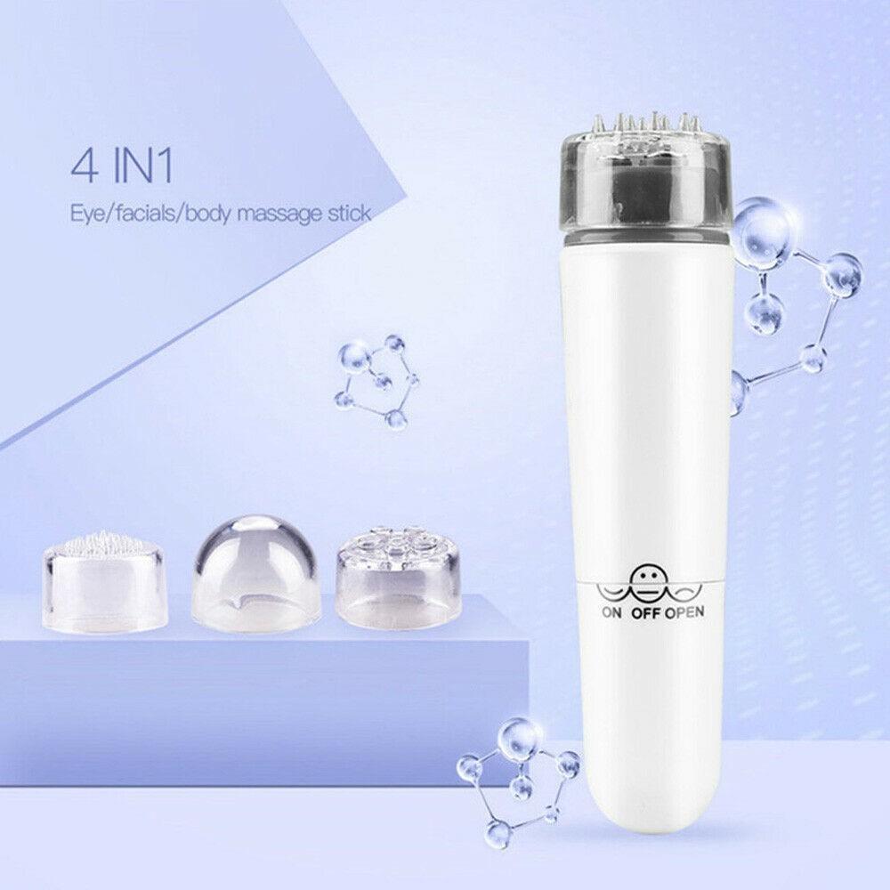 Máy Massages Mini Cầm Tay 4 đầu (11x3cm) Loại Tốt Nhất Có Sẵn Pin 2A B25
