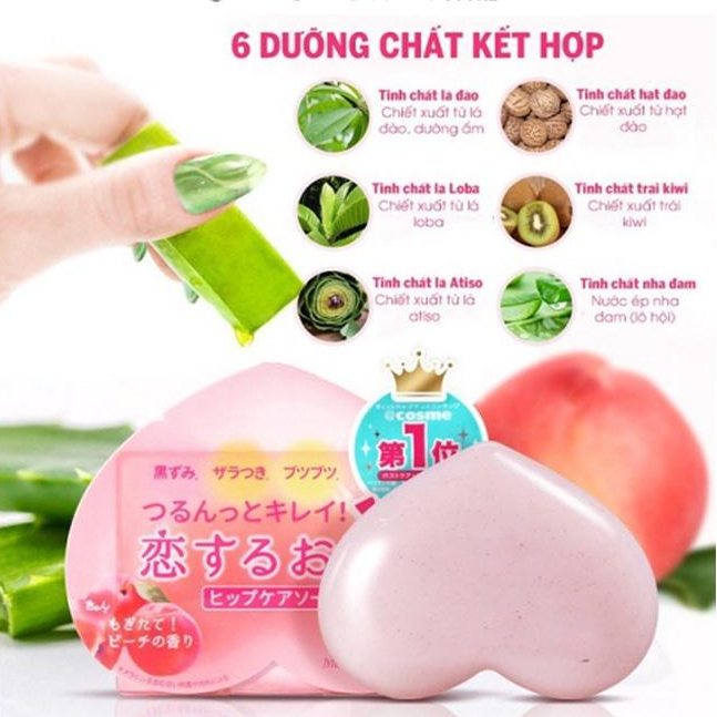 Xà phòng ngừa thâm mông và làm sạch cơ thể Pelican Hip Care Scrub Soap 80g