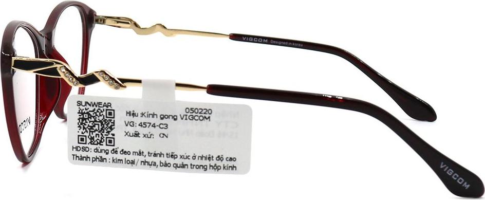 Gọng kính chính hãng Vigcom VG4574