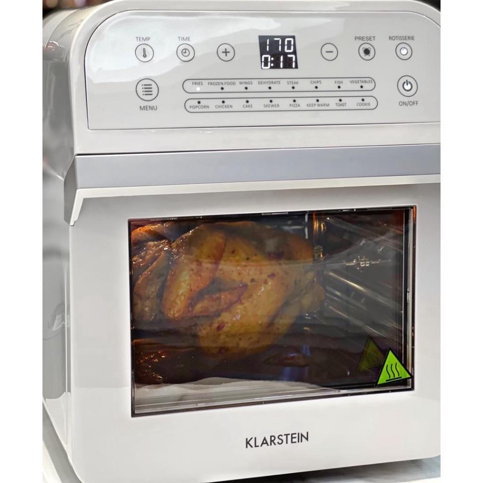 Nồi Chiên Không Dầu, Bếp Chiên Không Khí, 12L Klarstein Aero Vital Cube, 12L, Công Suất 1600W, Nhập Đức, BH 12 Tháng