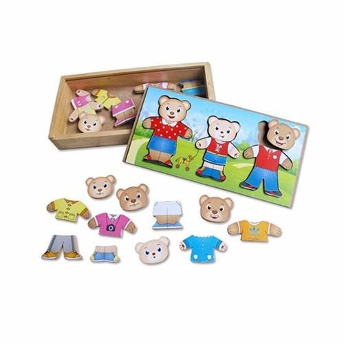 Đồ chơi gỗ Winwintoys - Thời trang gia đình gấu 68232