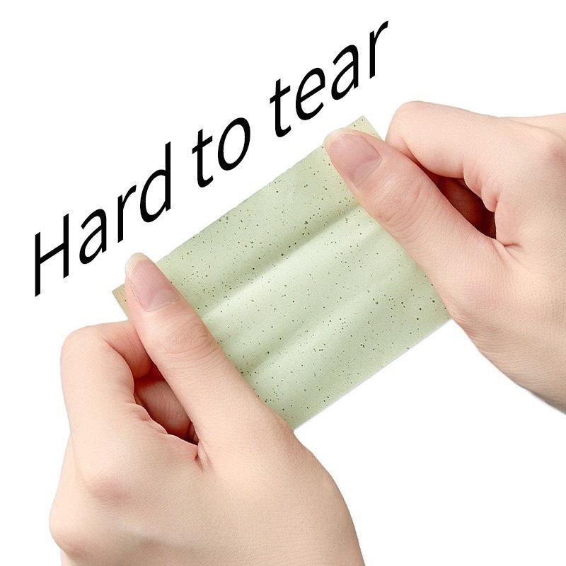 Hộp 100 Giấy Thấm Dầu Cho Da Mặt Chiết Xuất Trà Xanh/ Than Tre Dùng Cho Cả Nam Và Nữ