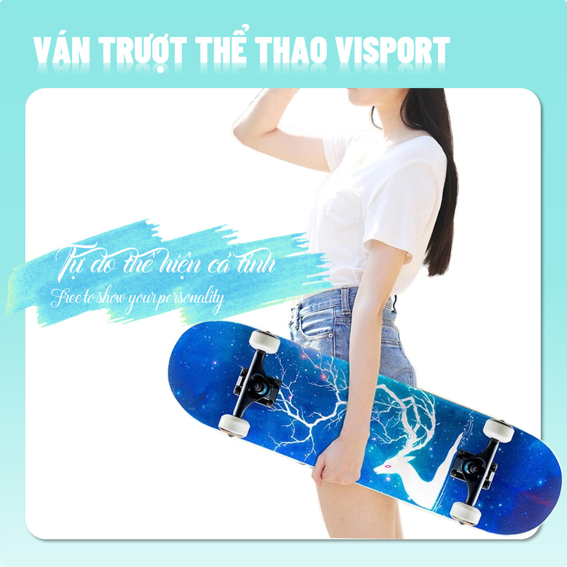 Ván Trượt Skate Board 80 cm - Tặng Tools Tháo lắp - Có Nhám Chống Trượt, Gỗ Phong 7 Lớp Chống Nước Cực Tốt - Trục Kim Loại Chịu Lực Tốt - nhiều mẫu