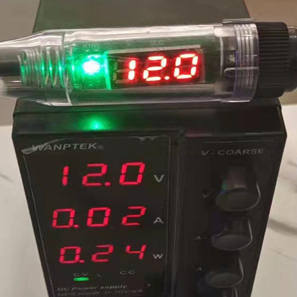 6 V 12 V 24 V Portable Car Automotive Electric Digital Display Circuit Tester Truck Circuit Probe Test Pen Light Tester
