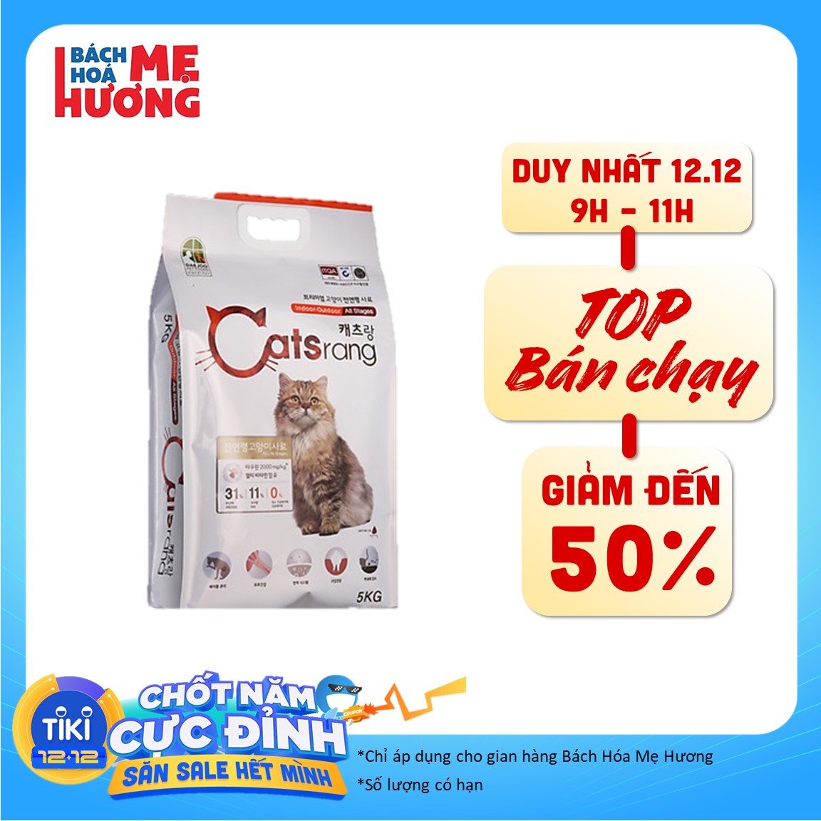 Thức ăn mèo mọi lứa tuổi Catsrang 400g