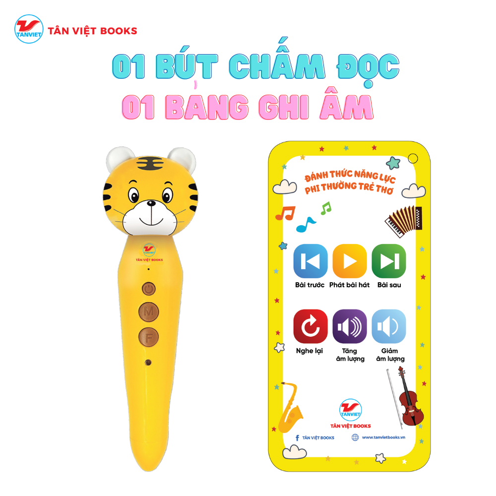 Bộ sách: Bút chấm đọc - Học tiếng Anh Tân Việt - Bản Quyền