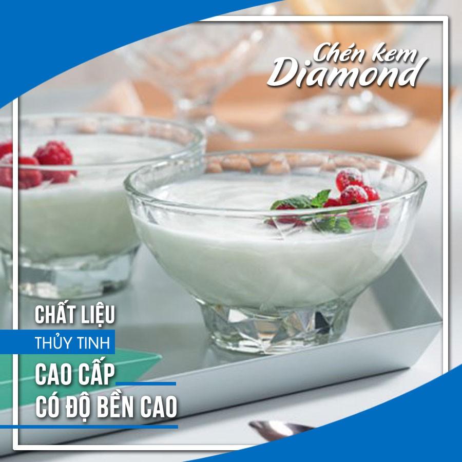 Combo 6 ly kem thủy tinh Diamond 22cl