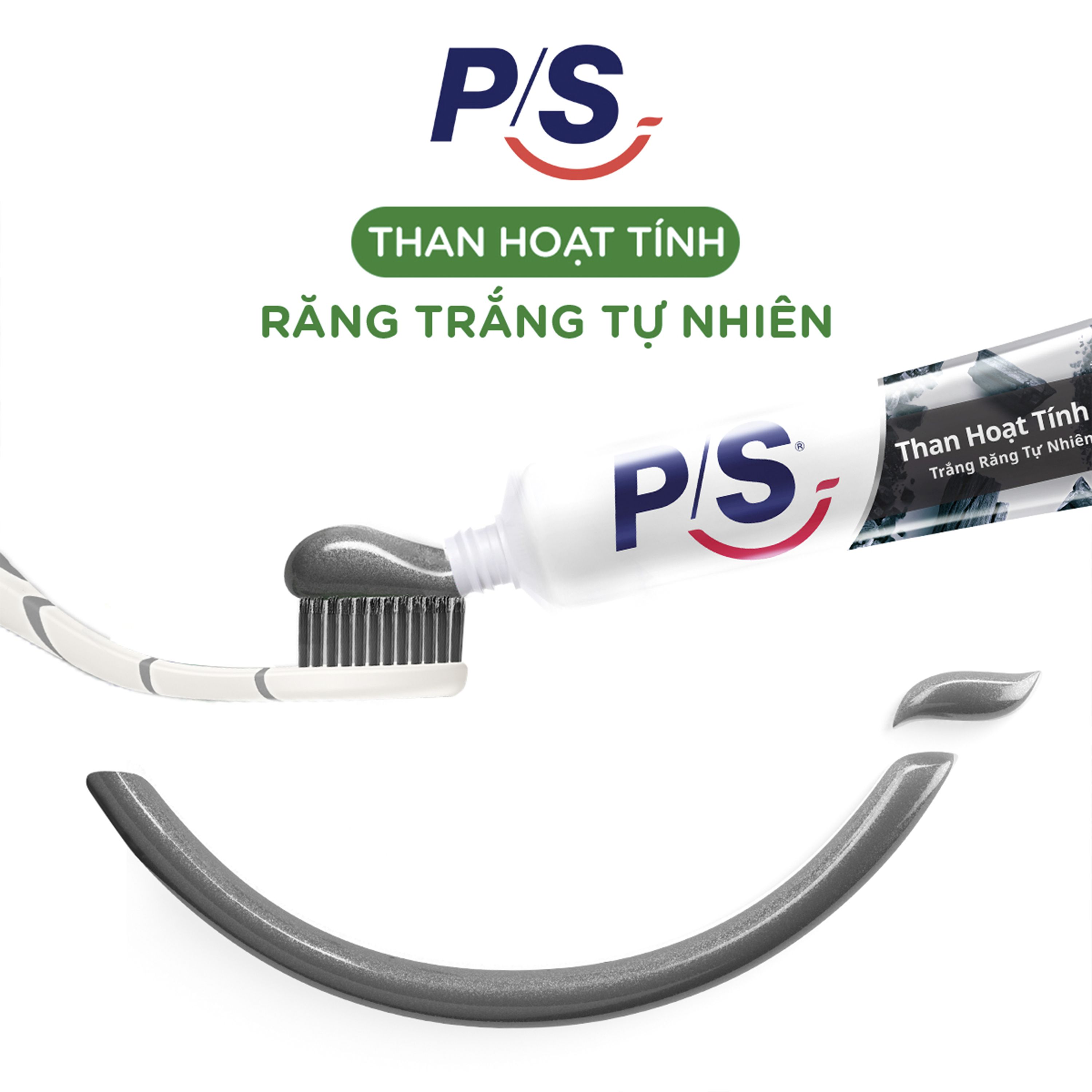 Bộ 3 Kem đánh răng P/S Than Hoạt Tính 230g