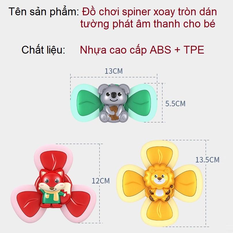 Bộ đồ chơi con quay dán tường phát âm thanh cho bé cao cấp Bộ đồ chơi spiner