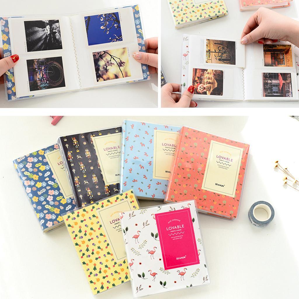 64 Pockets Photo Album for   Mini 8, 9 7s 50 90 Film - , 110X140X40mm Yellow