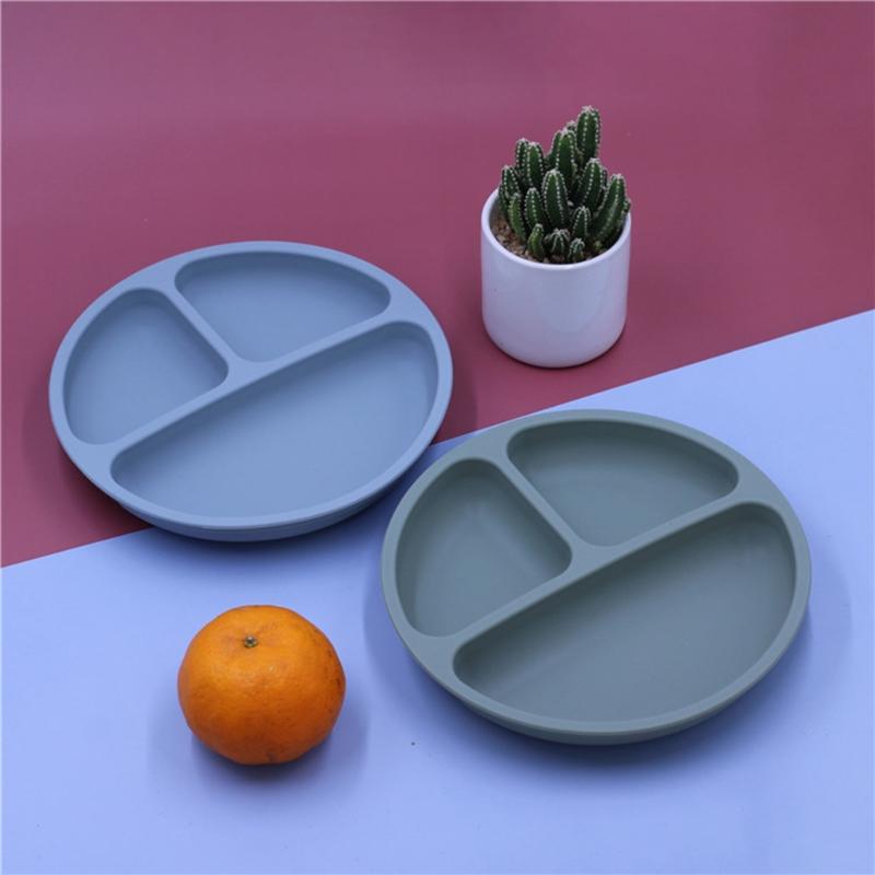 4/5 Cái/bộ Không Chứa BPA Silicone Cho Bé Bộ Đồ Ăn Yếm Chống Thấm Màu Đĩa Dùng Tiệc Hút Bộ Bát Và Thìa Cho trẻ Em