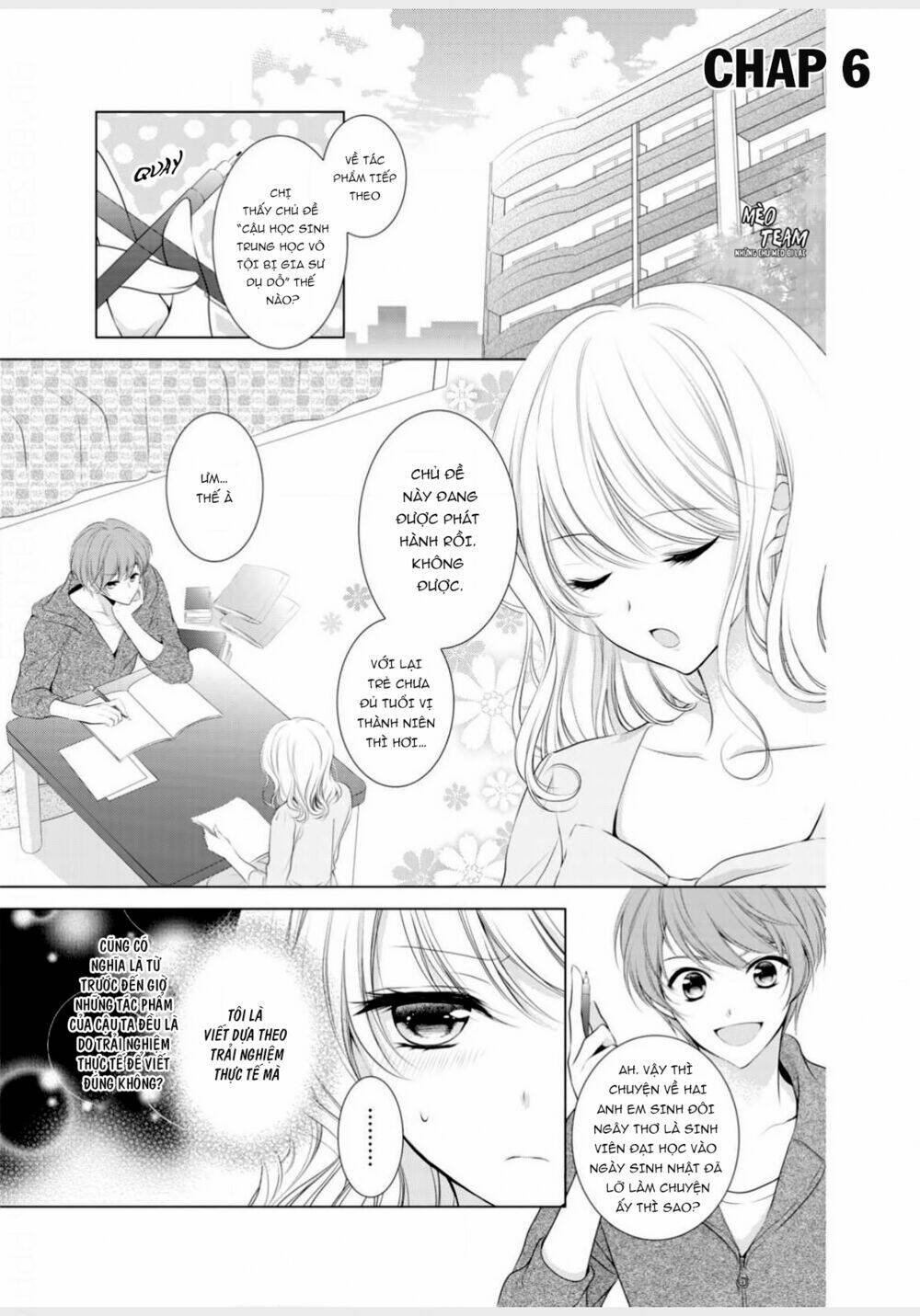 tiểu thuyết gia gợi cảm thì thầm bên tai cô gái nhỏ chapter 6 3