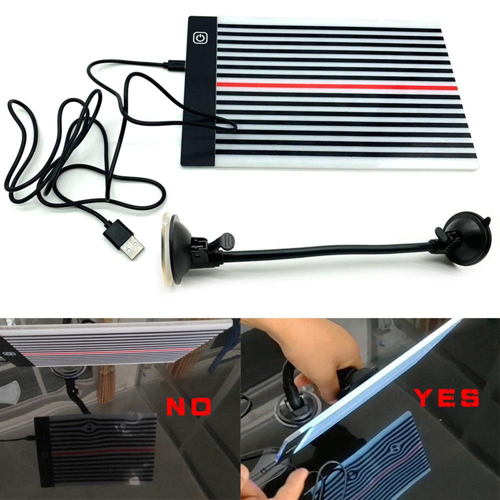 LED Reflector Line Board Light Paintless Dent Finder Lamp Car Repairing Accessory Dent Detector for Car Body