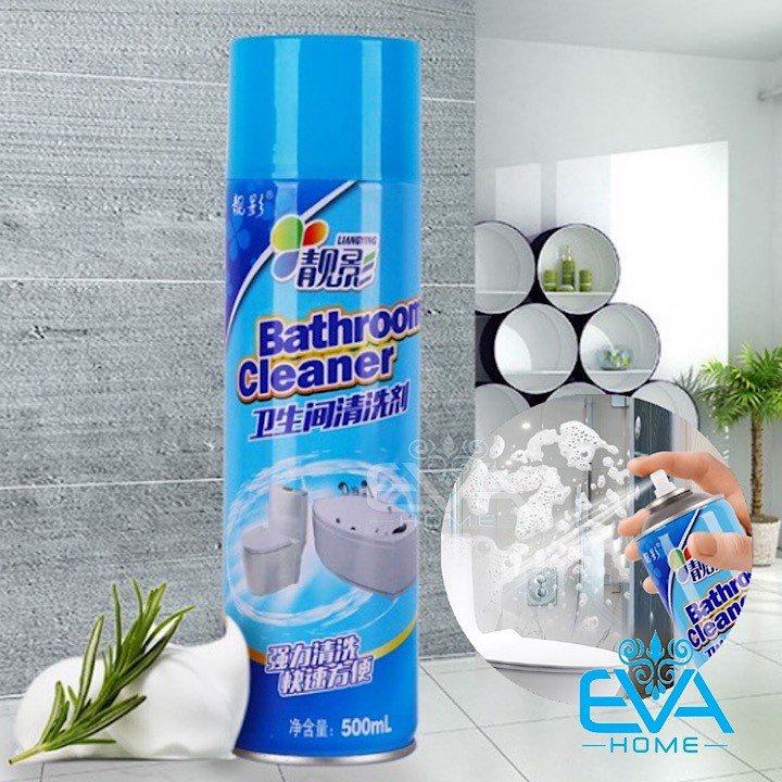 Chai Xịt Tẩy Rửa Nhà Tắm Đa Năng Bọt Bathroom Cleaner 500ML, Tẩy Siêu Sạch, An Toàn Không Độc Hại