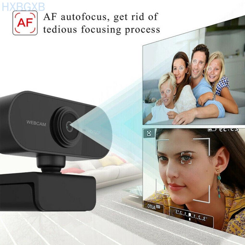 Webcam 1080p tích hợp micro hxbg tự động lấy nét cho máy tính
