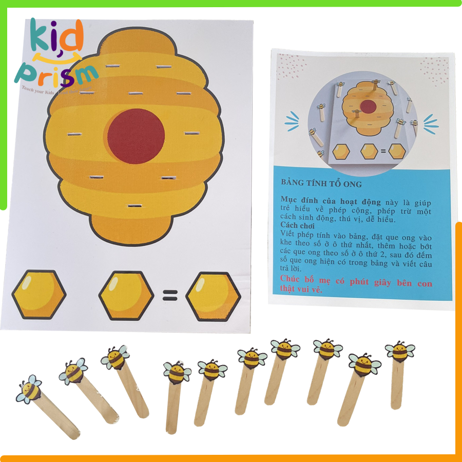 Bộ đồ chơi thông mình, rèn luyện tư duy logic cho bé phát triển trí tuệ - KID PRISM