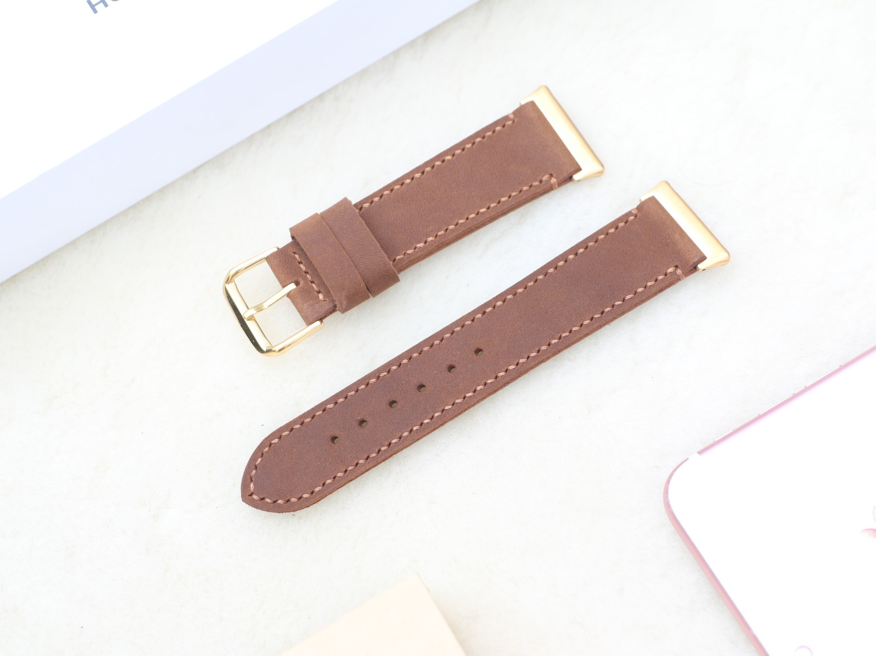 Dây Đeo Da Thay Thế Dành Cho Đồng Hồ Thông Minh Oppo Watch Handmade