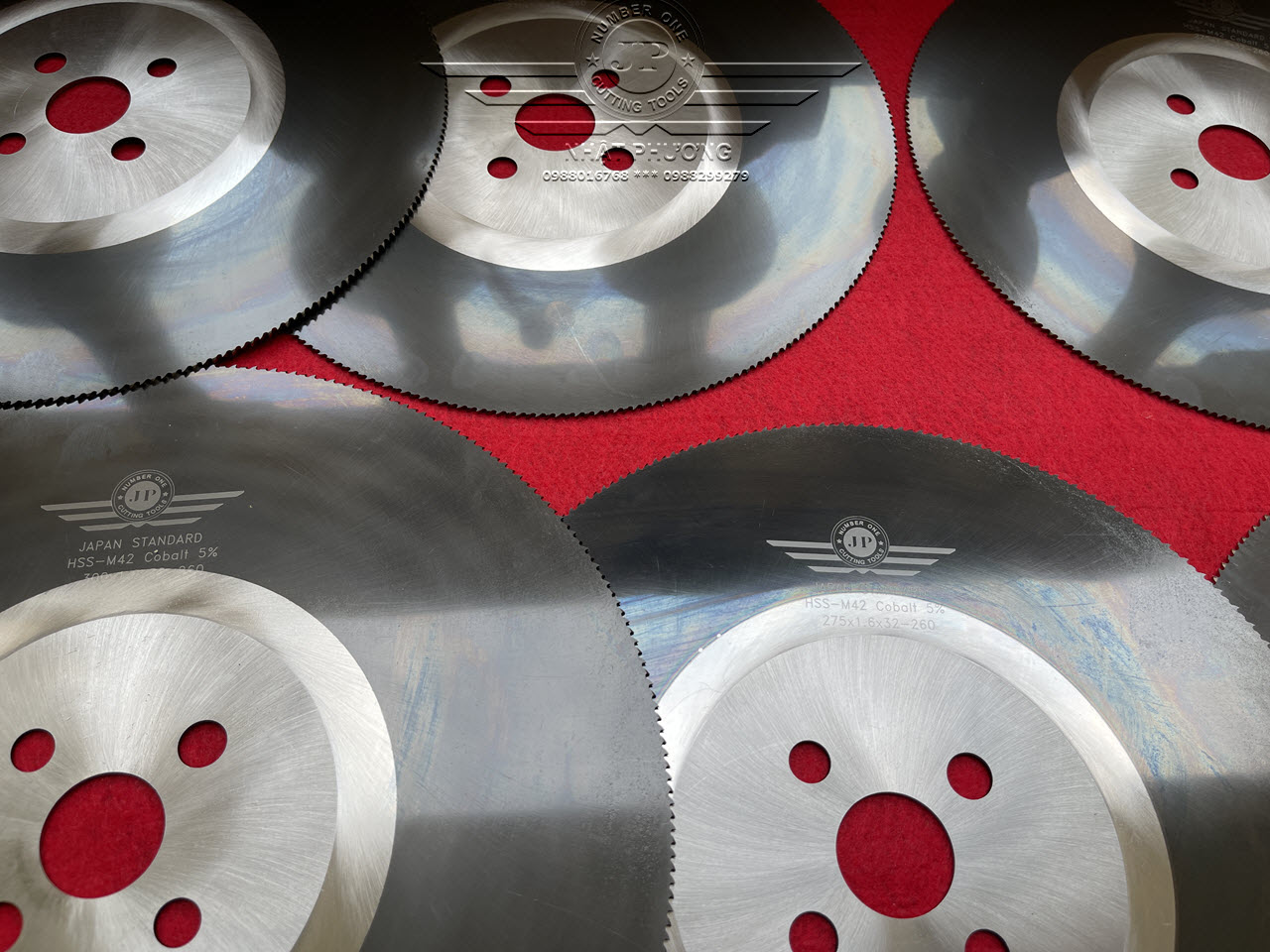 Lưỡi cắt Inox Japan 5% Cobalt M42+TiAlN, Đĩa cắt thép gió Nhật 275mm