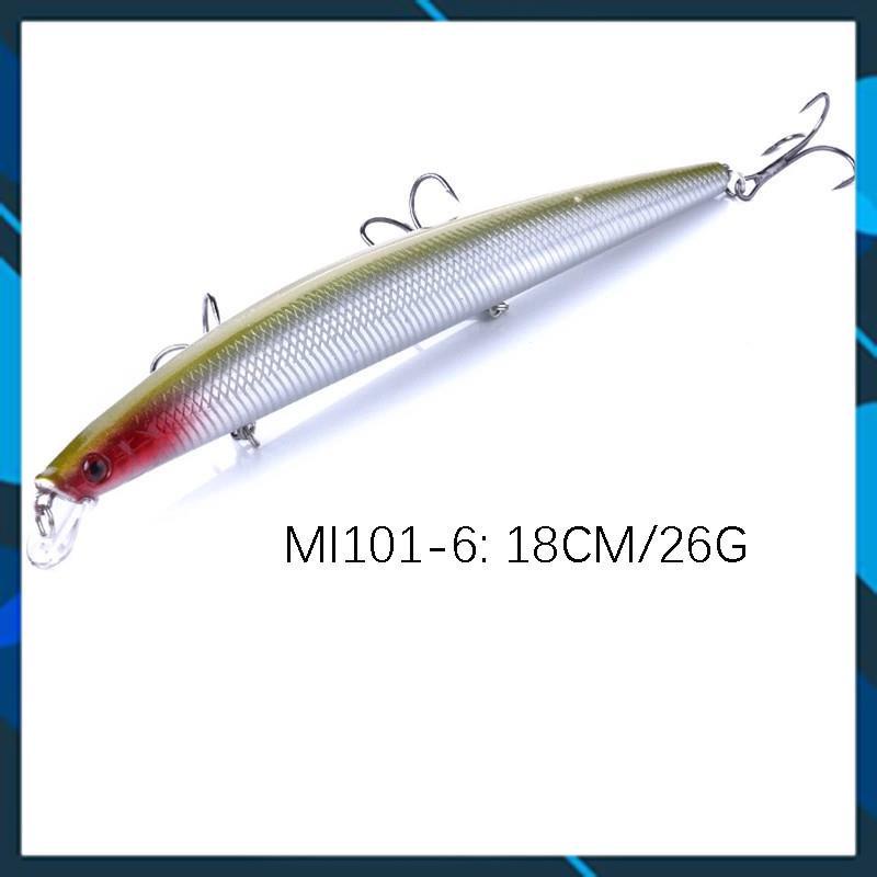  Mồi Câu lure, cá chẽm , có mú, cá ngão , cá biển dài 18cm nặng 26gr 