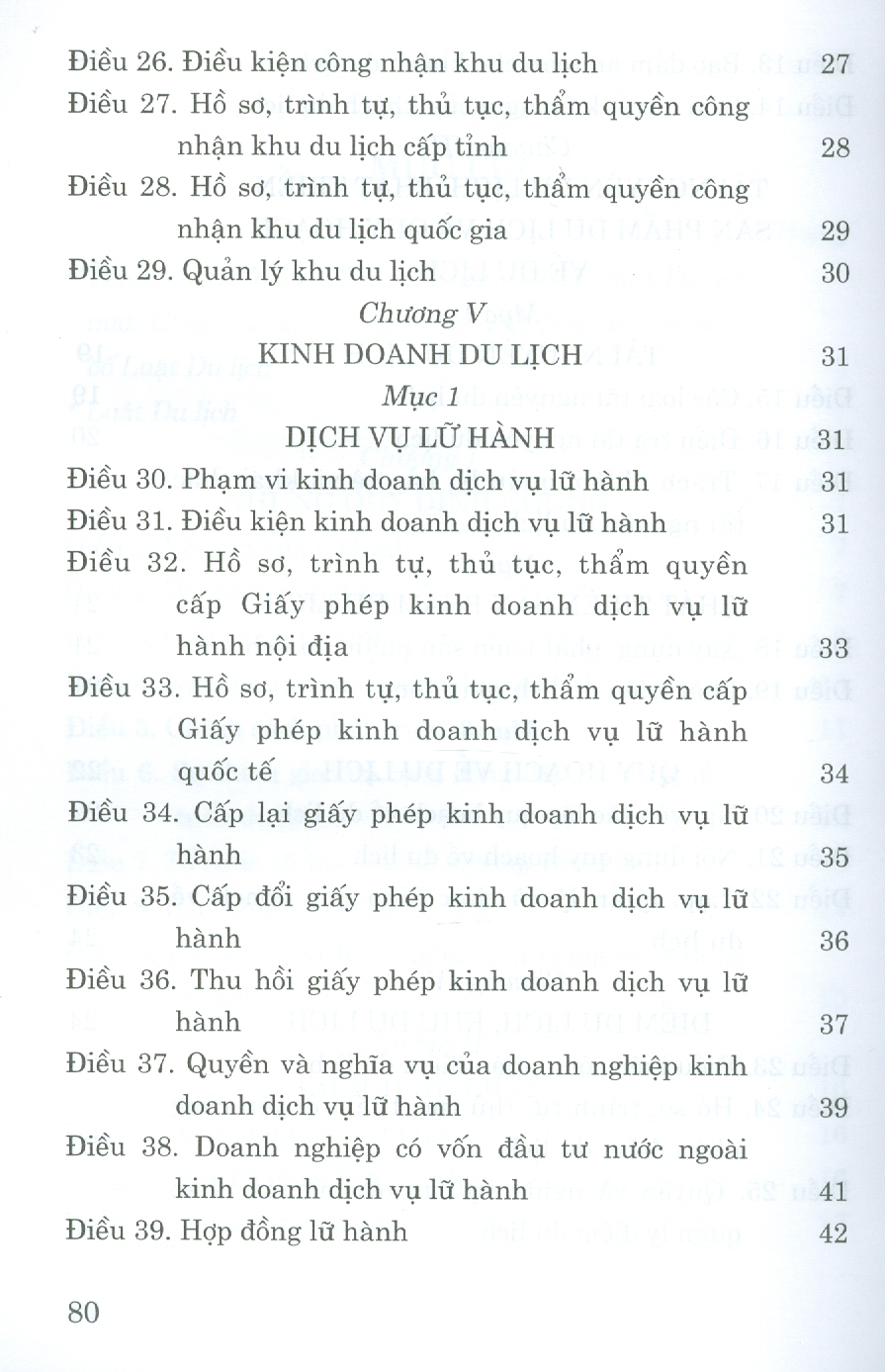 Luật Du Lịch ( Hiện Hành)