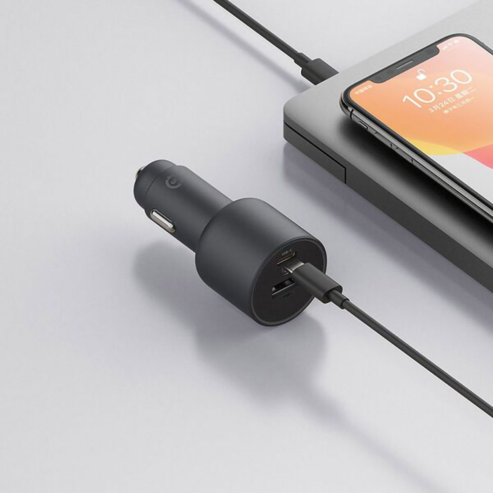 Tẩu sạc ô tô xe hơi xiaomi 1A1C 100W CC07ZM - Hàng nhập khẩu