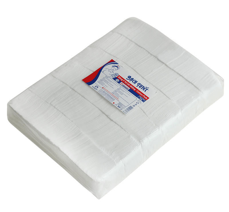 Khăn Bông gòn cắt miếng 10cm x 10cm 500 gam dùng thay khăn cotton