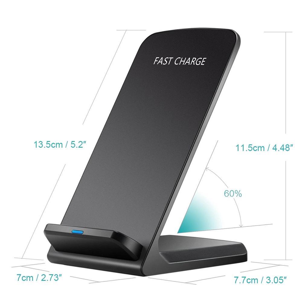 Đế Sạc Nhanh Không Dây Q740 Cho Samsung S10 S9 Note 10 9 10w Iphone 11 Pro Xs Xr X 8