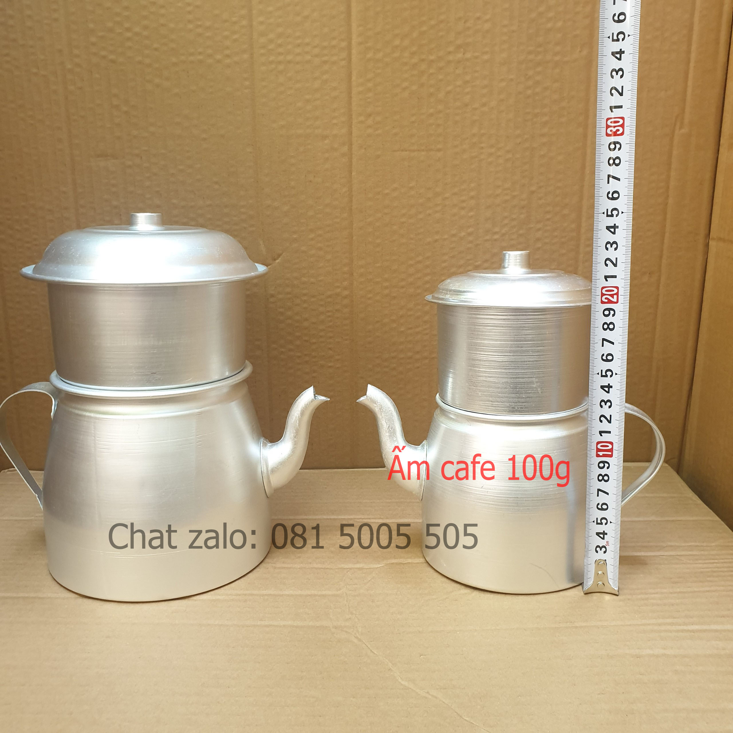 Phin ủ caphe 100g - 200g có ấm với vòi rót tiện dụng
