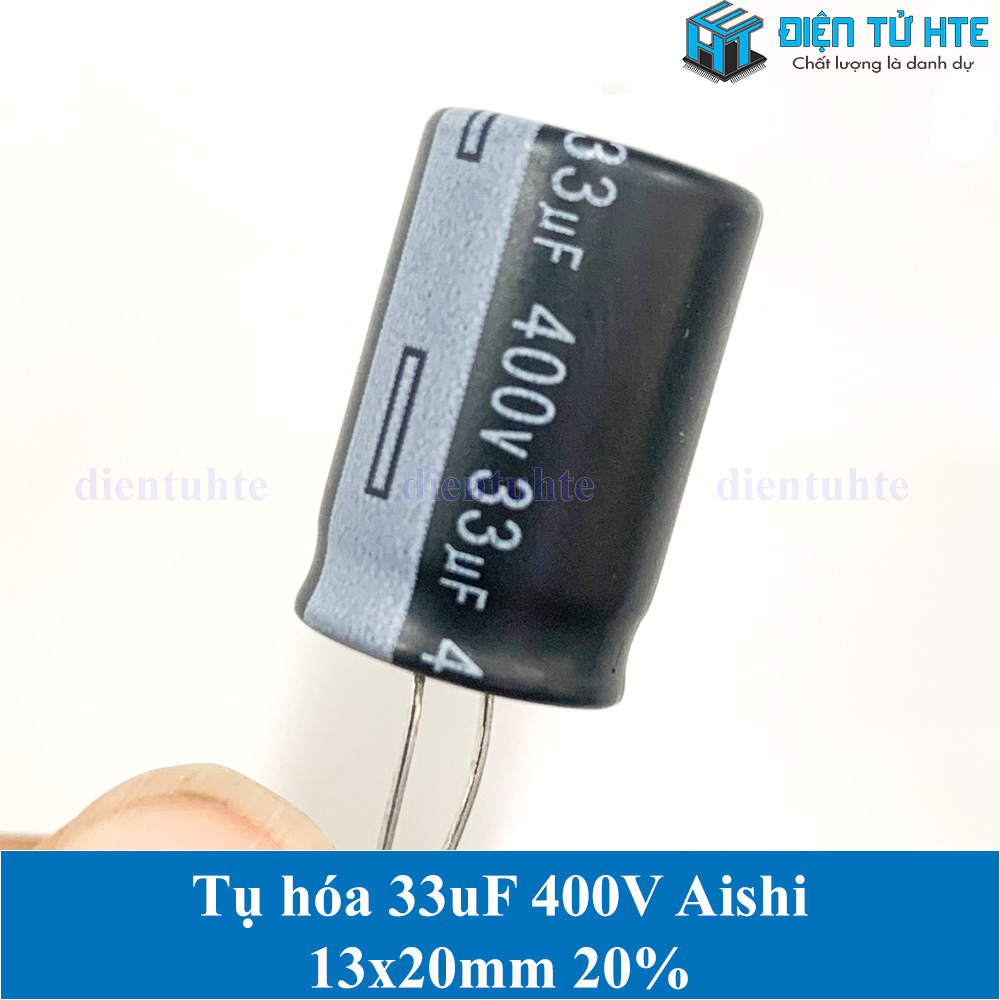 Bộ 5 con Tụ hóa 33uF 400V size 13x20mm 20%