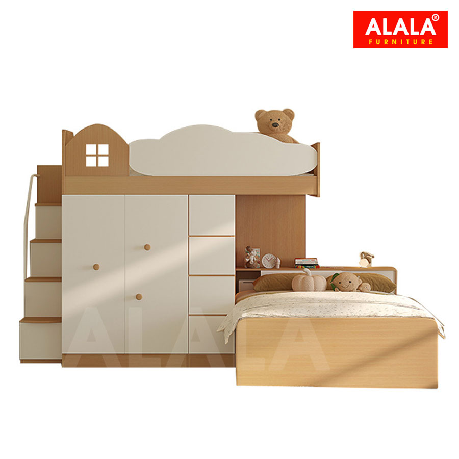 Hình ảnh Giường tầng trẻ Em ALALA160 đa năng/ Miễn phí vận chuyển và lắp đặt/ Đổi trả 30 ngày/ Sản phẩm được bảo hành 5 năm từ thương hiệu ALALA/ Chịu lực 700kg
