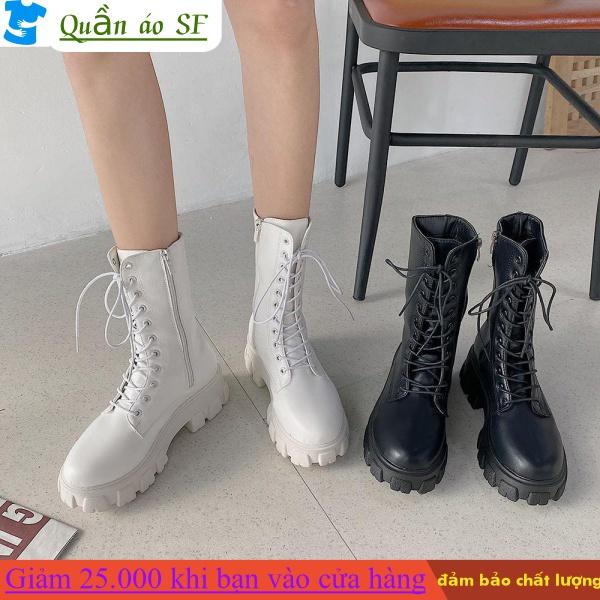 Giày Bốt Đế Dày Thời Trang Anh Quốc Dành Cho Nữ