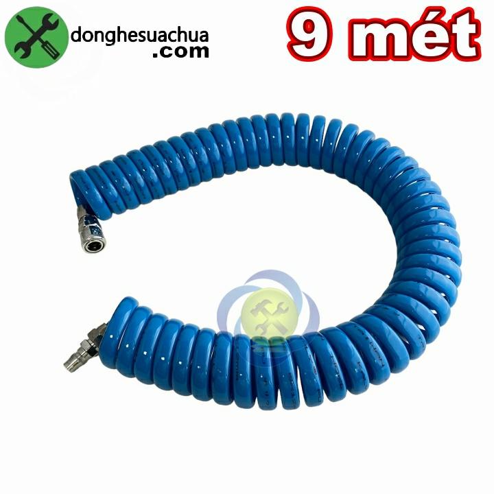 Dây hơi xoắn 9m KALY nhựa PU đường kính ống 8x12mm