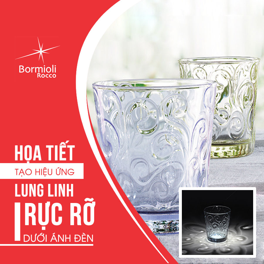 Bộ 6 Ly Thủy Tinh Naos Acqua Bormioli Rocco 530330G13021990 (295ml / Ly)