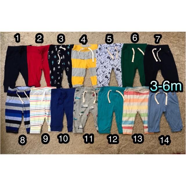 Quần cotton BabyGAP bé trai hàng xuất (3-6m)