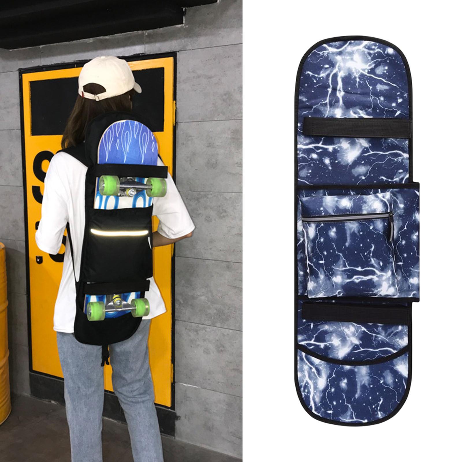 Skateboard Bag, with 2 Adjustable Shoulder Straps Storage Shoulder Bag Skateboard Backpacks Bag, Longboard Cover Case for Skate Unisex Kids