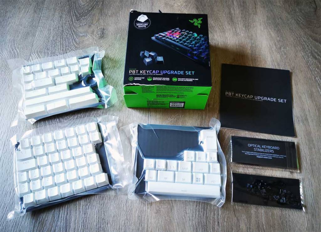 Bộ phím bấm Razer PBT Keycap Upgrade Set (Mới, hàng chính hãng)