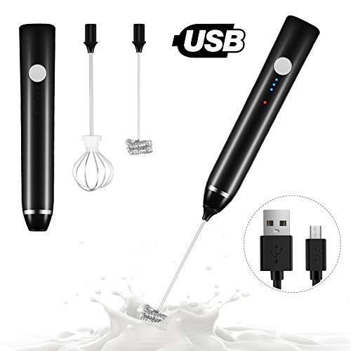 Máy Đánh Trứng Cao Cấp  USB tạo bọt cafe mini 2 trong 1 với 3 chế độ dùng pin sạc USB