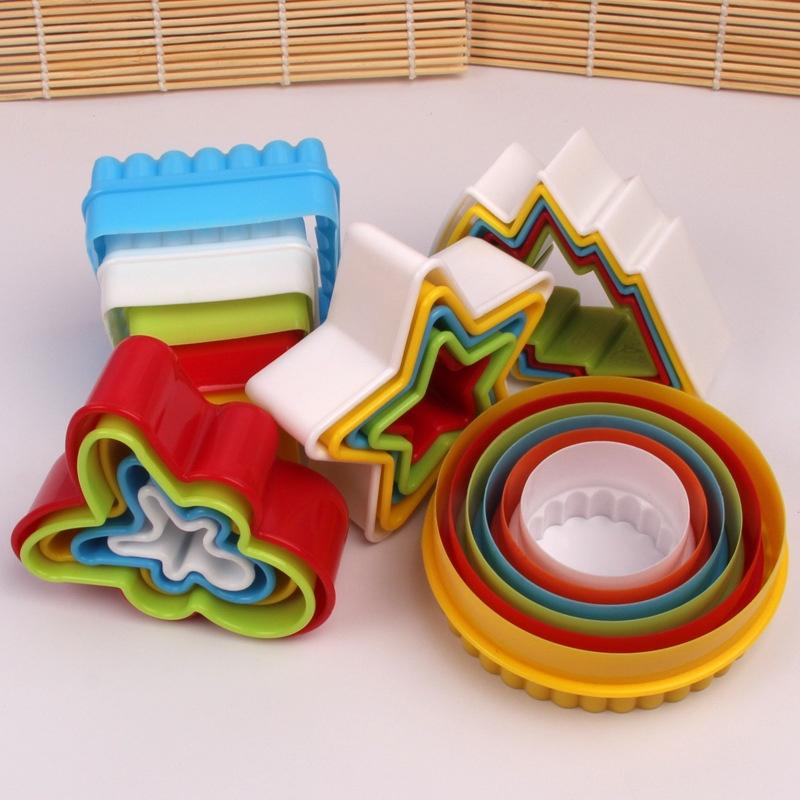 Khuôn Bánh Quy Cookies Bộ 6 Khuôn Nhấn Dụng Cụ Làm Bánh Cookie Cutter Nhựa Nhiều Mẫu Cao Cấp - QUYNHUA