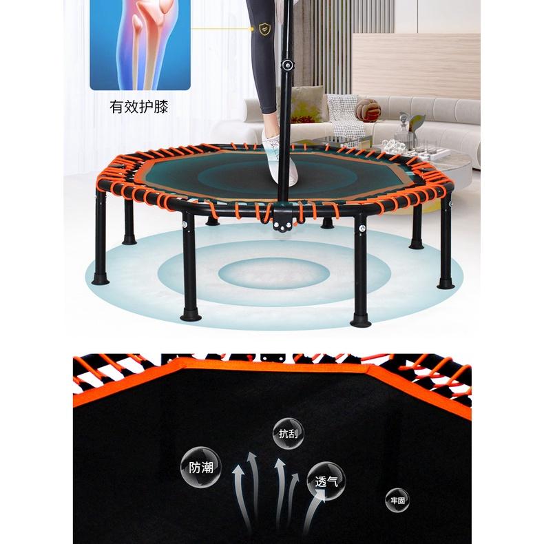 Sàn nhún thể thao Trampoline Reefit có tay vịn chữ T dùng cho phòng Gym RF-51002