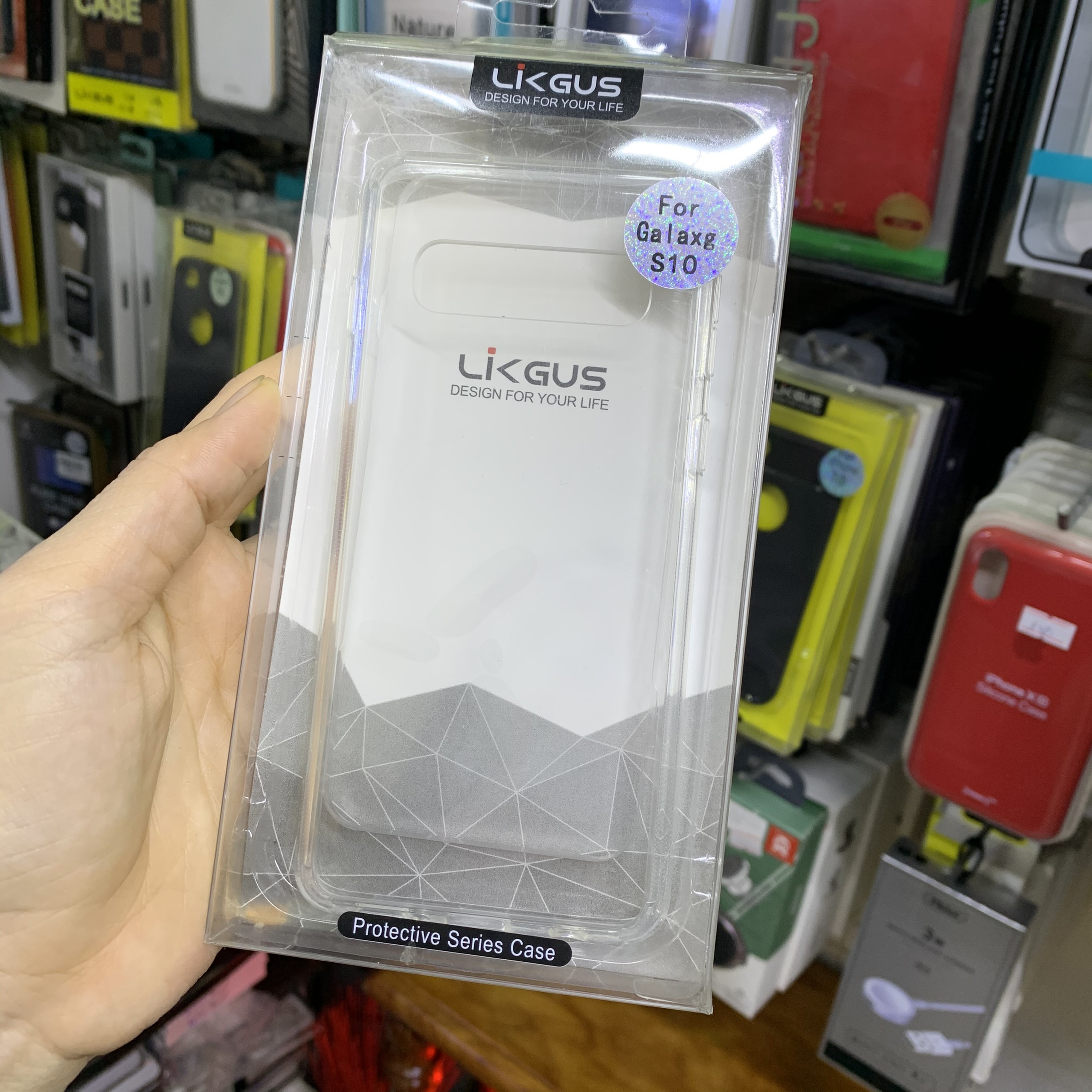 Ốp lưng SamSung S10 Likgus trong suốt không ố vàng - Hàng chính hãng