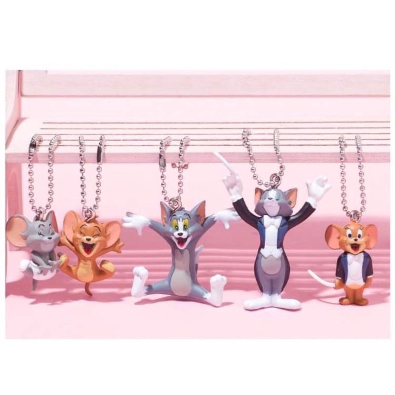 Gacha Bandai Búp bê mặt dây chuyền Tom & Jerry nhạc trưởng siêu cute Móc khóa mèo Tom và JERRY