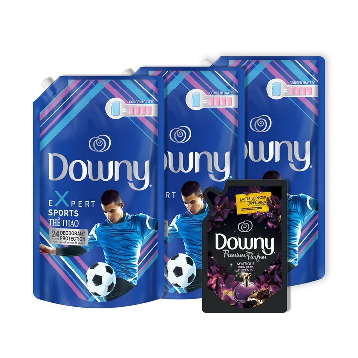 Combo 3 Nước xả vải Downy thể thao 1.5L