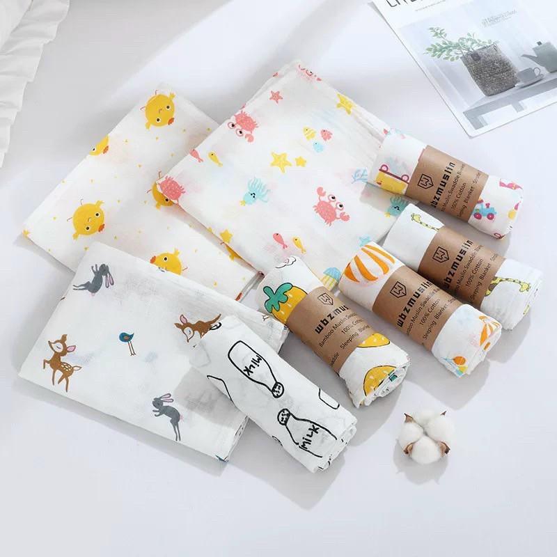 Khăn tắm cho bé kích thước 1m*1m2 chất liệu aden cotton