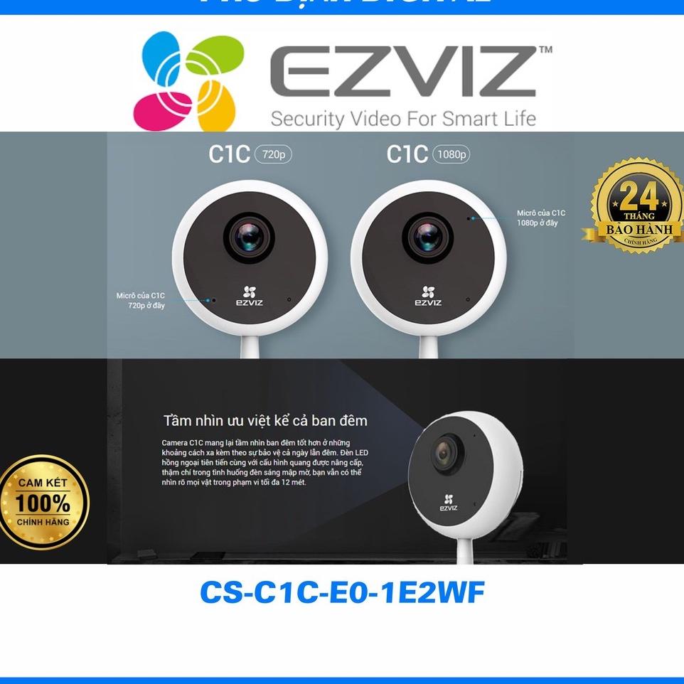 Camera wifi ezviz, camera C1C không dây quan sát ngoài trời, trong nhà, chống trộm - Hàng chính hãng