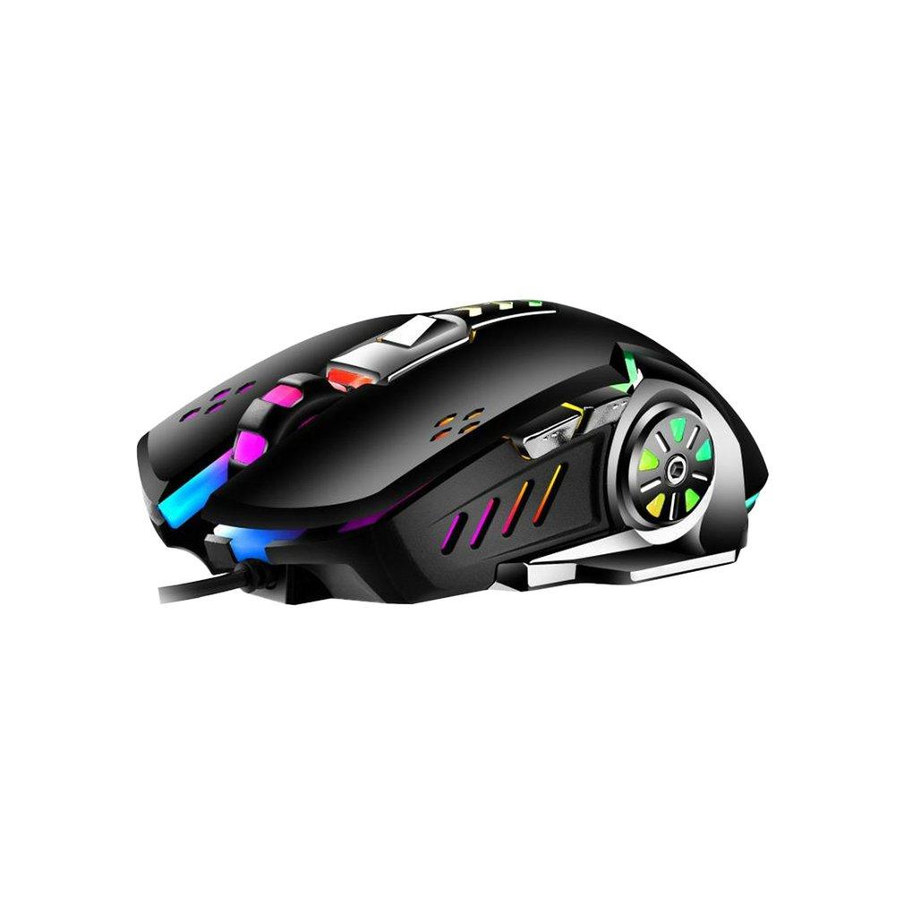 X9 Máy Tính Có Dây Chơi Game Đèn Chuột 6D 1600Dpi Văn Phòng Máy Tính Plus Chuột Chuột Chơi Game Chuyên Nghiệp