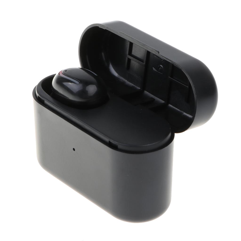 Bluetooth Wireless In-ear Earbuds Stereo Headsets With Charging Bin Black