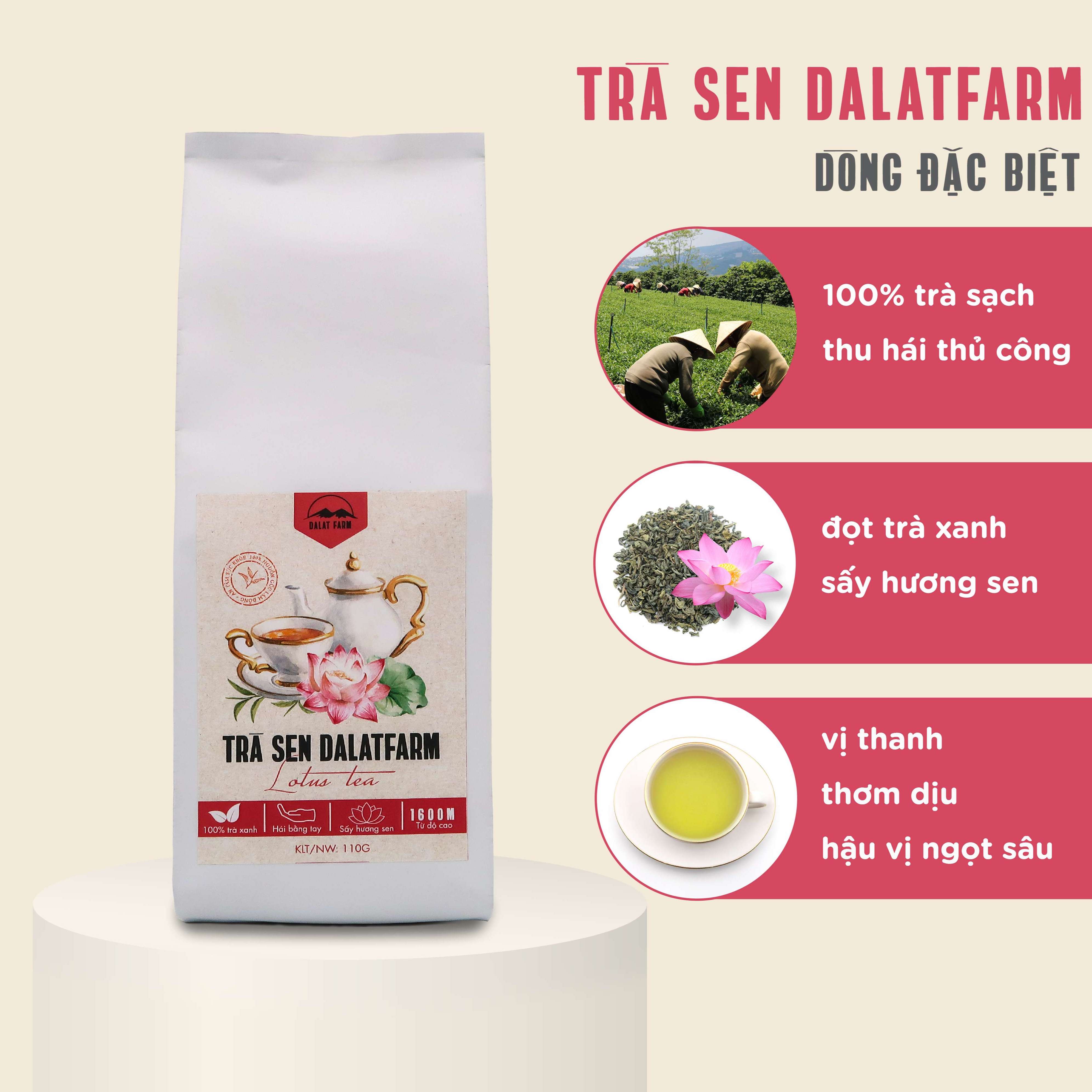 Trà Sen Dalatfarm - Túi thiếc 110Gr