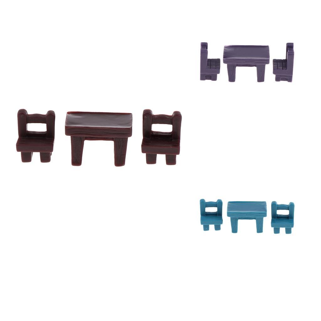 3 Pieces Dollhouse Miniature Set Accessories Dollhouse