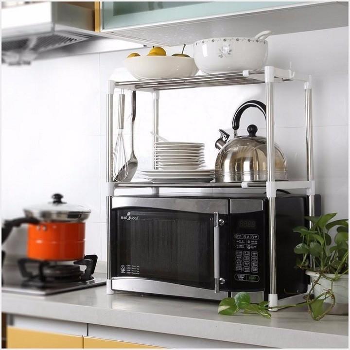 KỆ LÒ VI SÓNG CO DÃN TẶNG KÈM TÚI ĐỰNG CƠM GIỮ NHIỆT