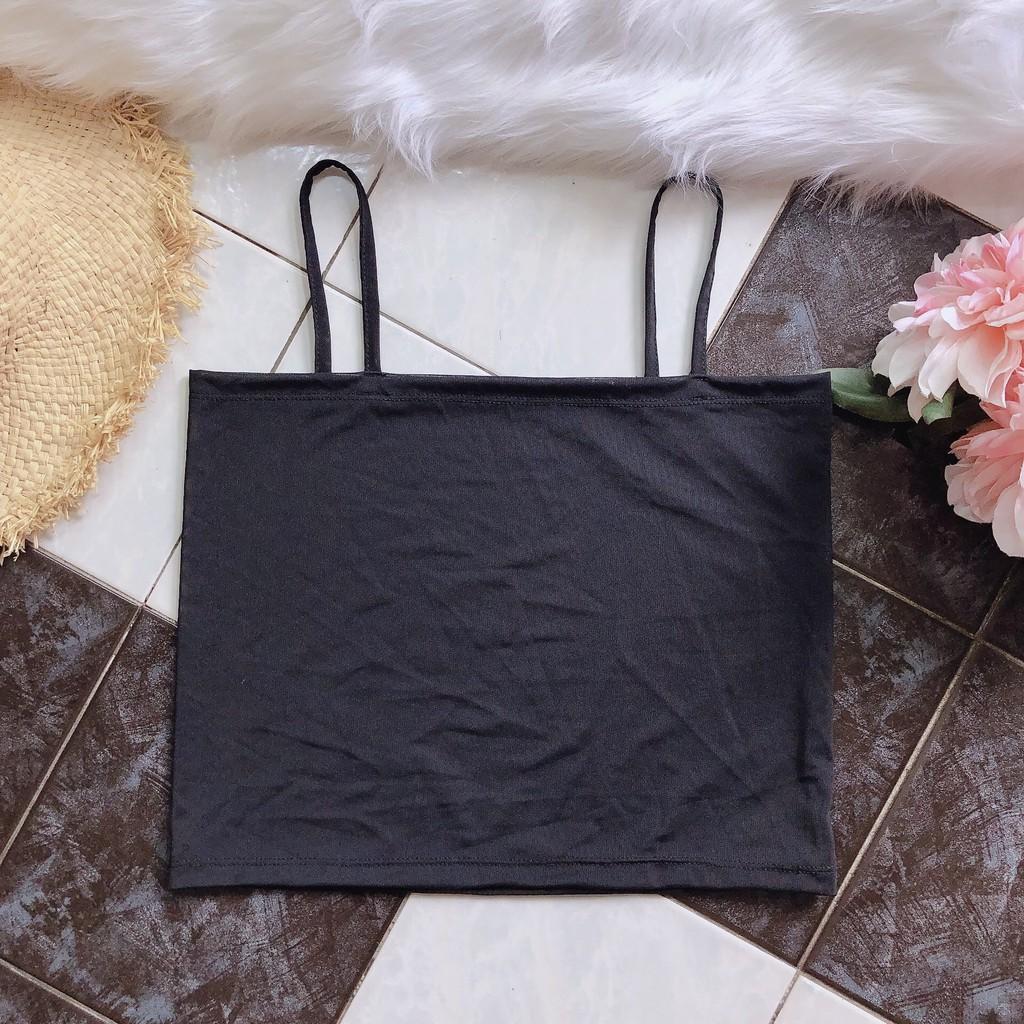 Áo hai dây sợi bún croptop ulzzang